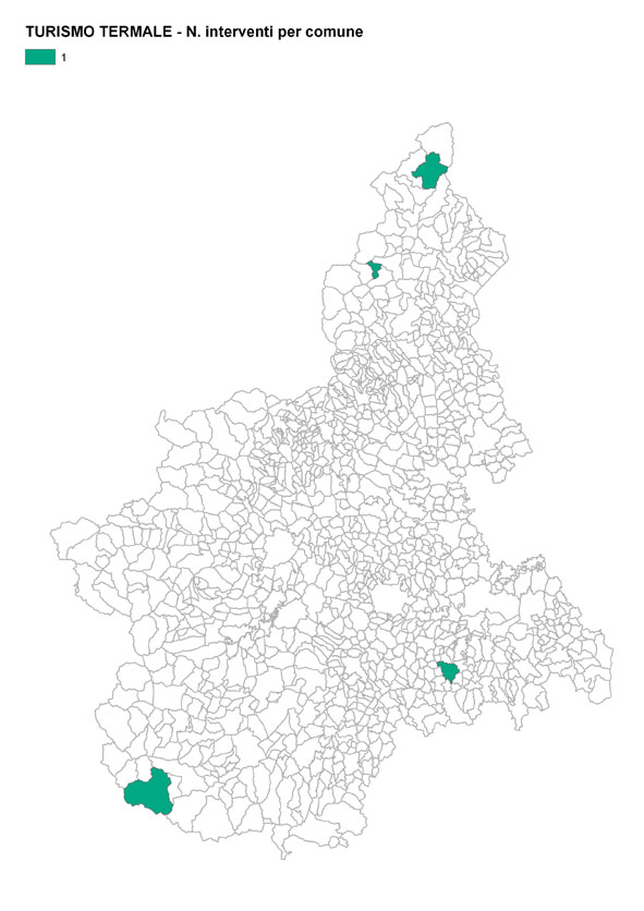 Numero interventi per comune - TURISMO TERMALE